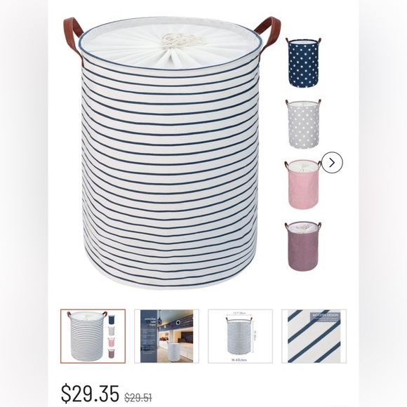 NWT bundle. Laundry basket, chair cover and portable toothbrushes with case. - Picture 6 of 6